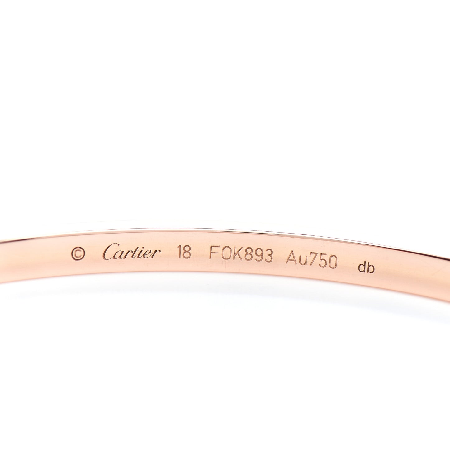 18K Pink Gold Small LOVE Bracelet 18
