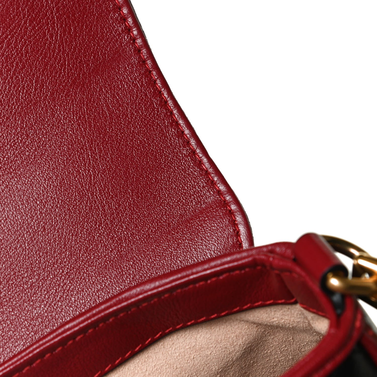 Gucci Vintage Effect Calfskin Matelasse Diagonal Mini Torchon GG Marmont Top Handle Shoulder Bag Black Romantic Cherry 12 of 13