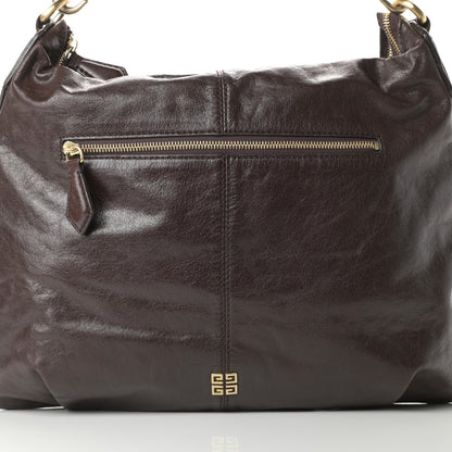Givenchy Calfskin Zip Top Hobo Brown 8 of 11