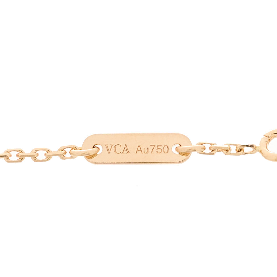18K Rose Gold Carnelian Sweet Alhambra Heart Bracelet
