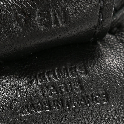 Hermes Milo Lambskin Grigri Rodeo Horse Bag Charm PM So Black 3 of 5