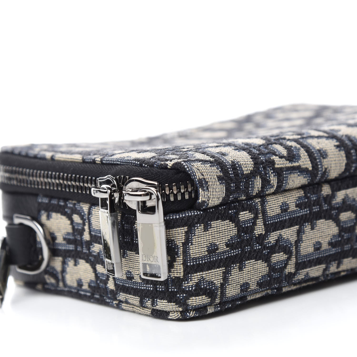 Christian Dior Oblique Pouch Navy Blue 6 of 10