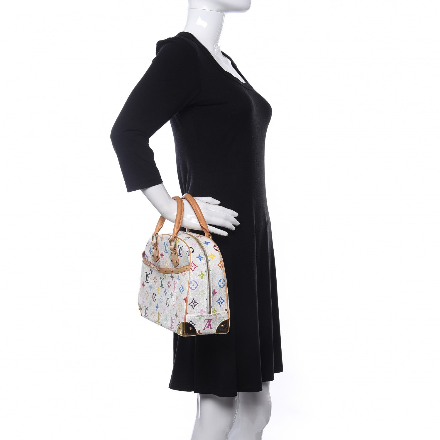 Louis Vuitton Monogram Multicolor Trouville White 2 of 15