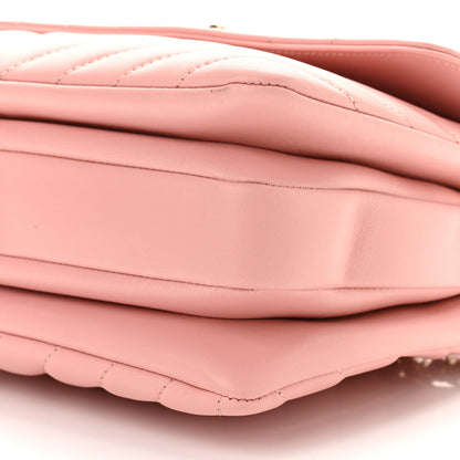 Chanel Lambskin Chevron Quilted Small Trendy CC Dual Handle Flap Bag Light Pink 10 of 10