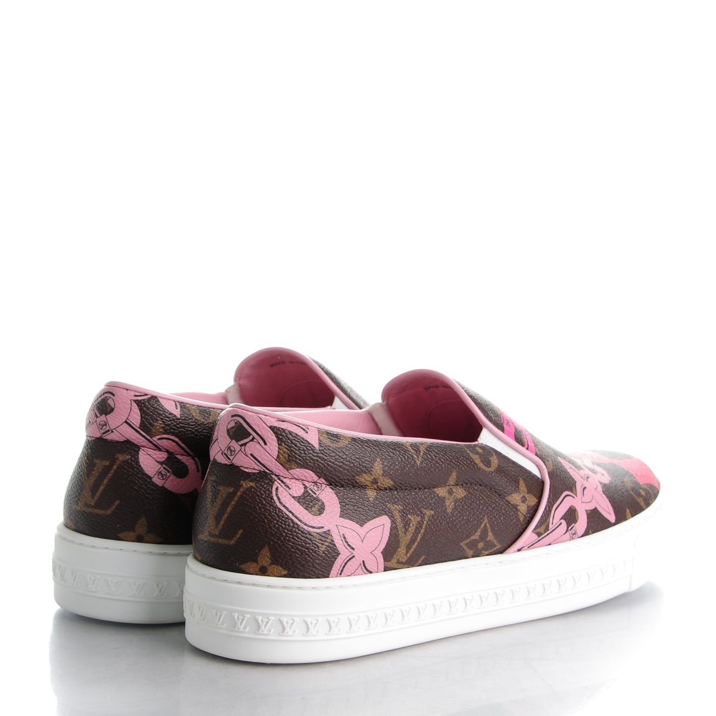 Monogram Bay Flower Slip On Harbor Sneakers 40 Rose Ballerine Poppy