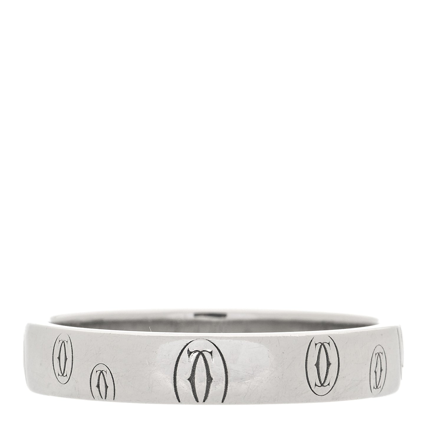 Platinum Happy Birthday 4mm Band Ring 57 8