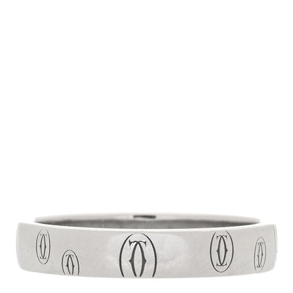 Cartier Platinum Happy Birthday 4mm Band Ring 57 8 1 of 4