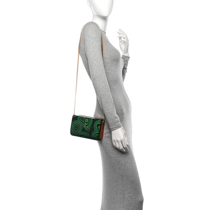 Christian Louboutin Patent Crystal Malachite Vanite Clutch Green Multicolor 2 of 9