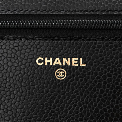 Chanel Caviar Quilted Wallet On Chain WOC Black 6 of 14