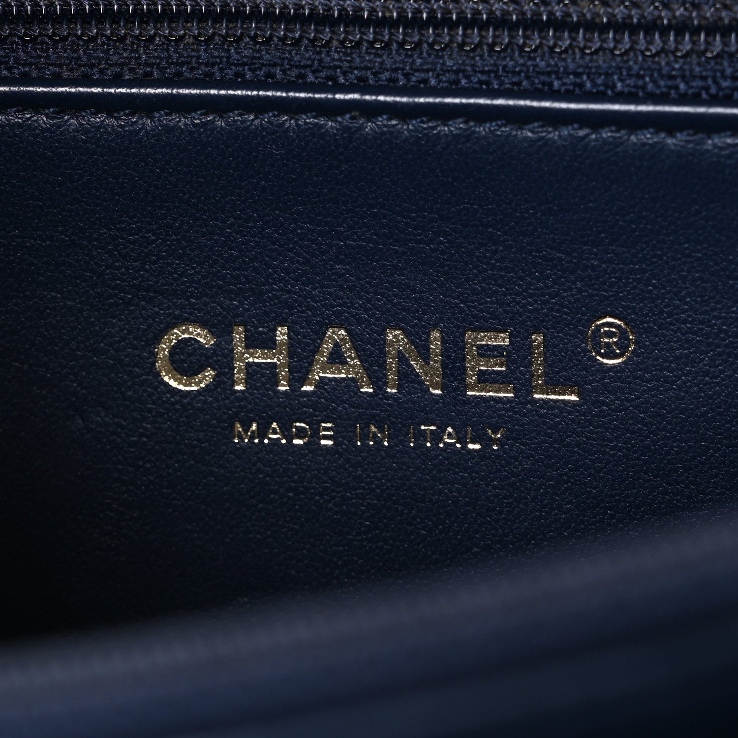 Chanel Caviar Quilted Medium CC Filigree Vanity Case Navy 6 of 10