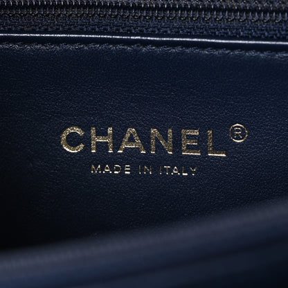 Chanel Caviar Quilted Medium CC Filigree Vanity Case Navy 6 of 10