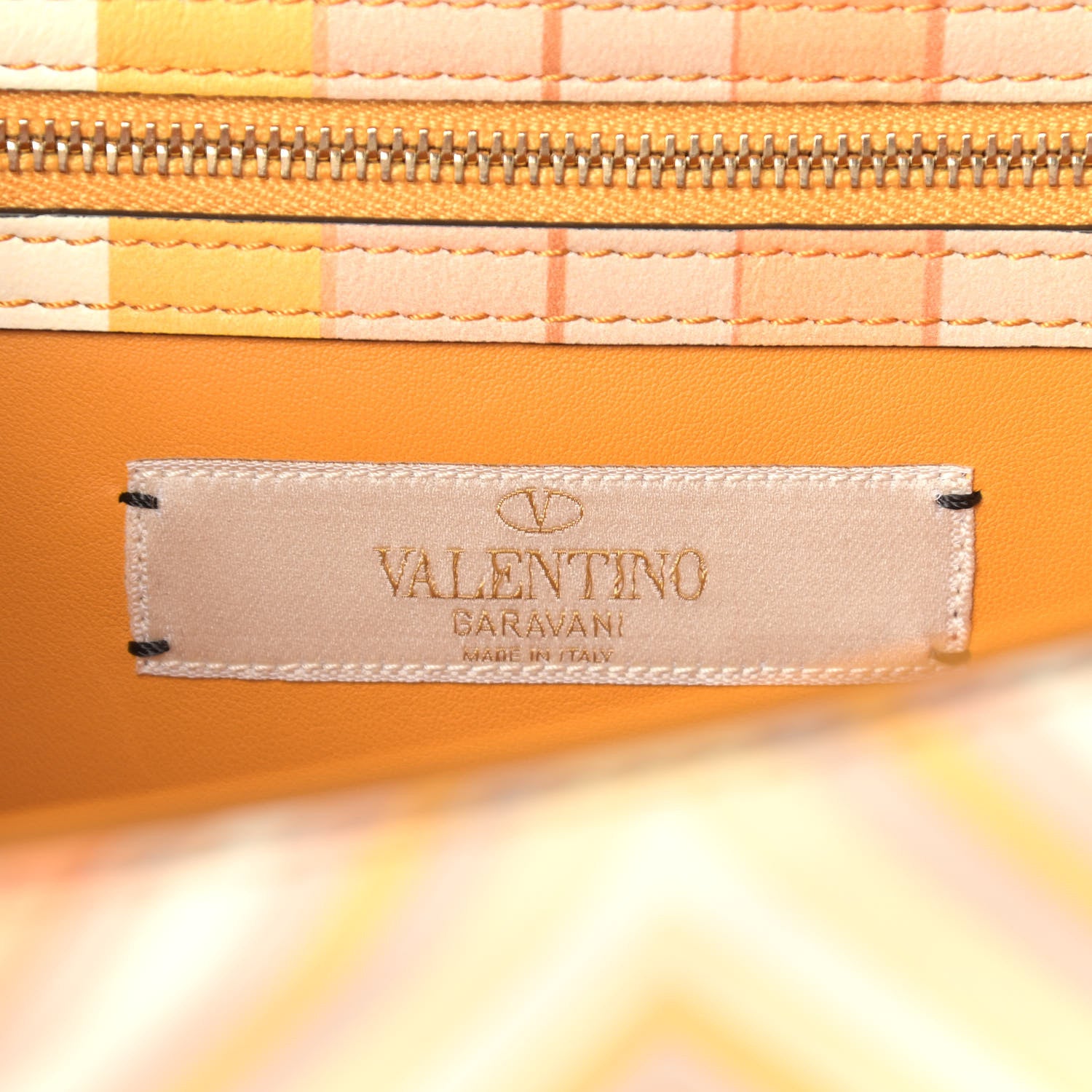 Valentino Garavani Vitello Native Couture 1975 Medium Glam Lock Rockstud Flap Mandarin Sorbet 6 of 11