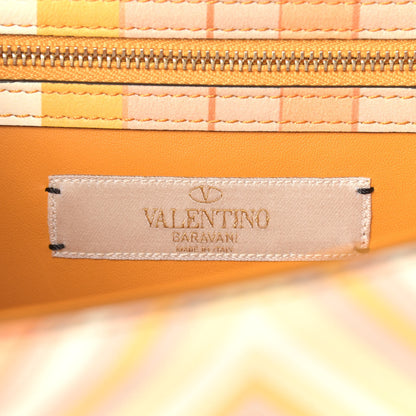 Valentino Garavani Vitello Native Couture 1975 Medium Glam Lock Rockstud Flap Mandarin Sorbet 6 of 11