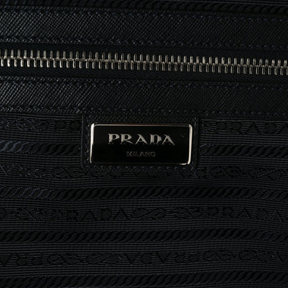 Prada Tessuto Nylon Saffiano Trolley Luggage Black 5 of 9