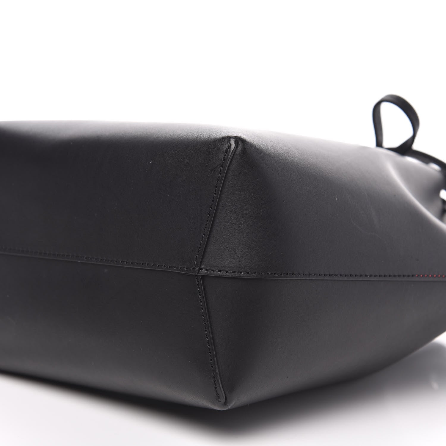 Mansur Gavriel Vegetable Tanned Calfskin Mini Bucket Bag Black Flamma 8 of 10
