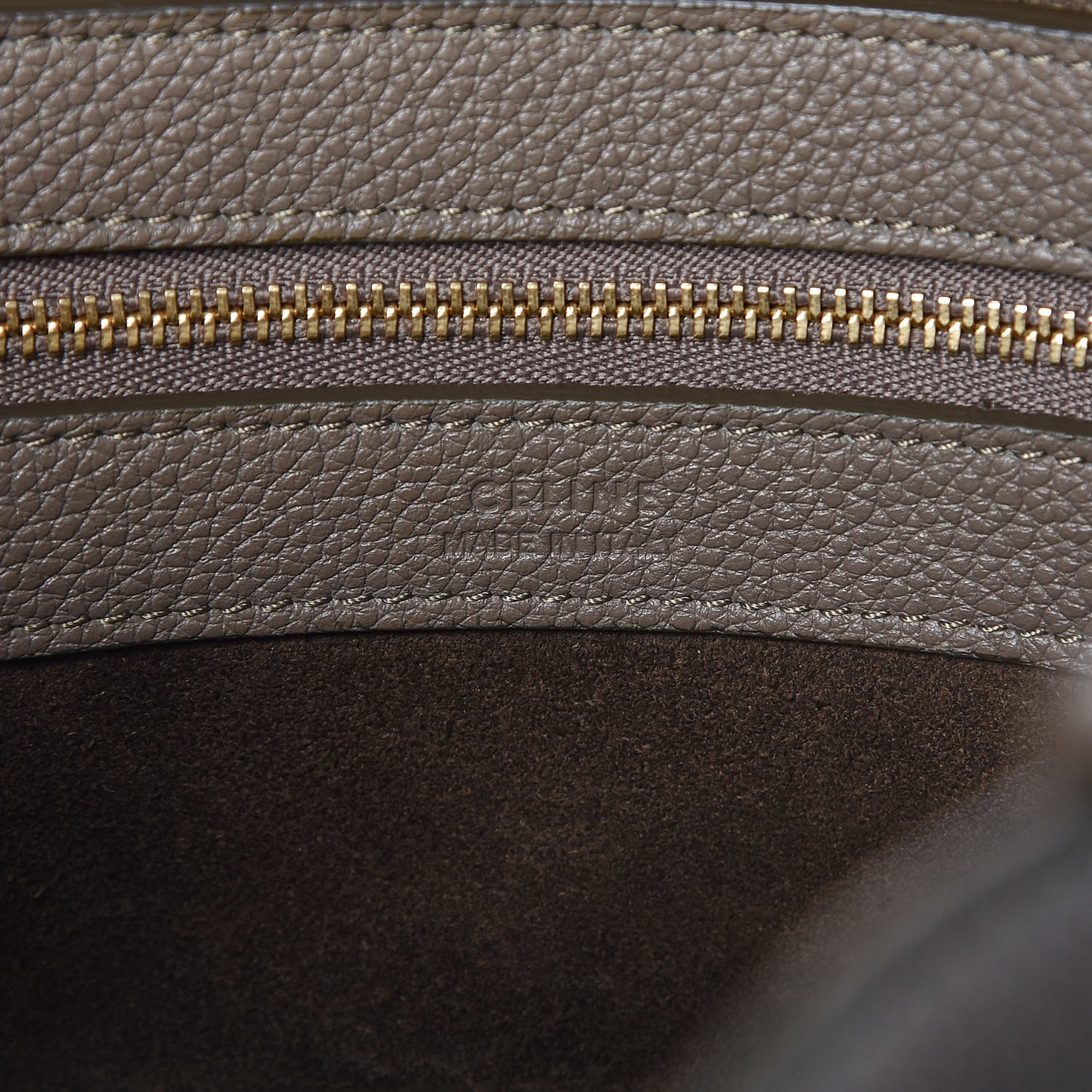Soft Grained Calfskin Small Belt Cabas Phantom Taupe