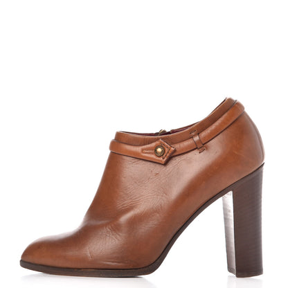 Louis Vuitton Calfskin Zipper Low Boots 37 Brown 1 of 10