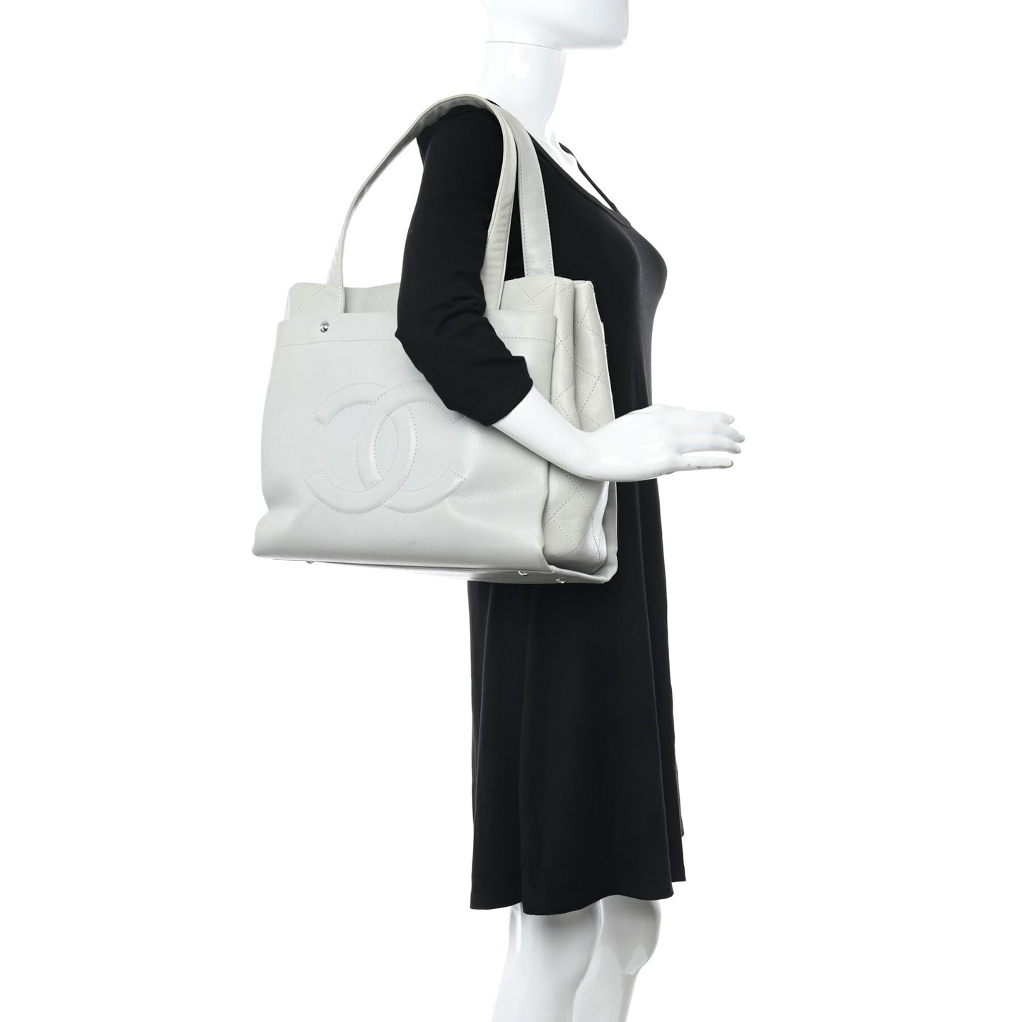 Caviar Executive Cerf Shopper Tote Grey