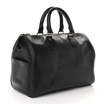 Louis Vuitton Epi Speedy 25 Black 3 of 9
