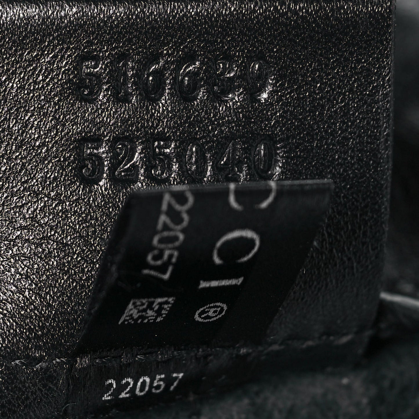 Calfskin Logo Drawstring Backpack Black