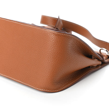 Hermes Taurillon Clemence Jypsiere 28 Gold 7 of 12