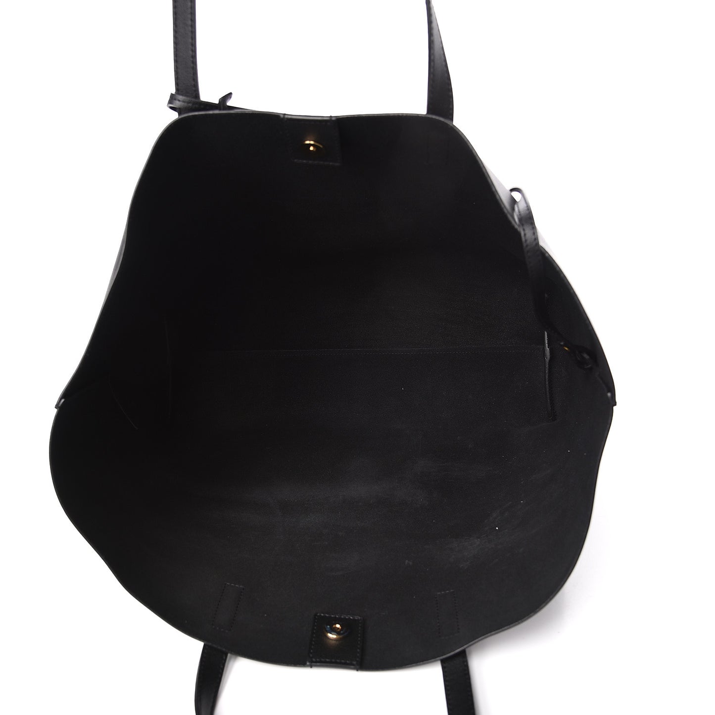 Calfskin Large Shopping Tote Black