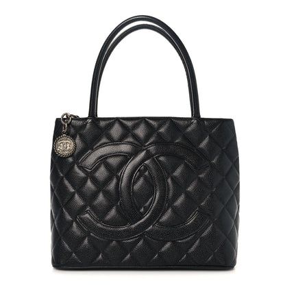 Chanel Caviar Quilted Medallion Tote Black 1 of 9