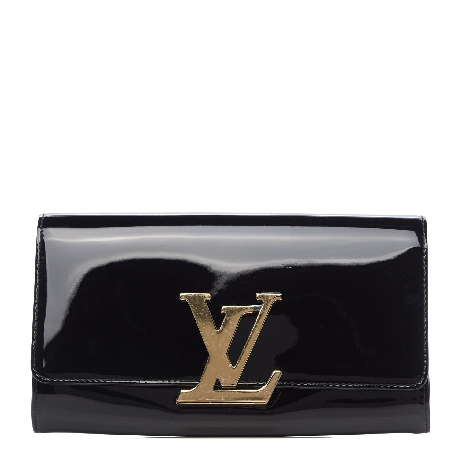 Louis Vuitton Patent Louise Clutch Black 1 of 10