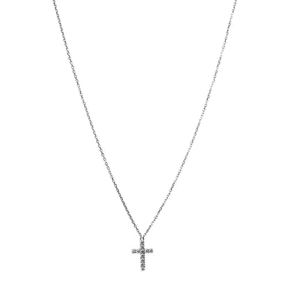 Cartier 18K White Gold Diamond Symbols Cross Pendant Necklace 1 of 5