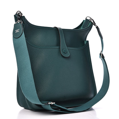 Hermes Taurillon Clemence Evelyne III GM Malachite 2 of 10
