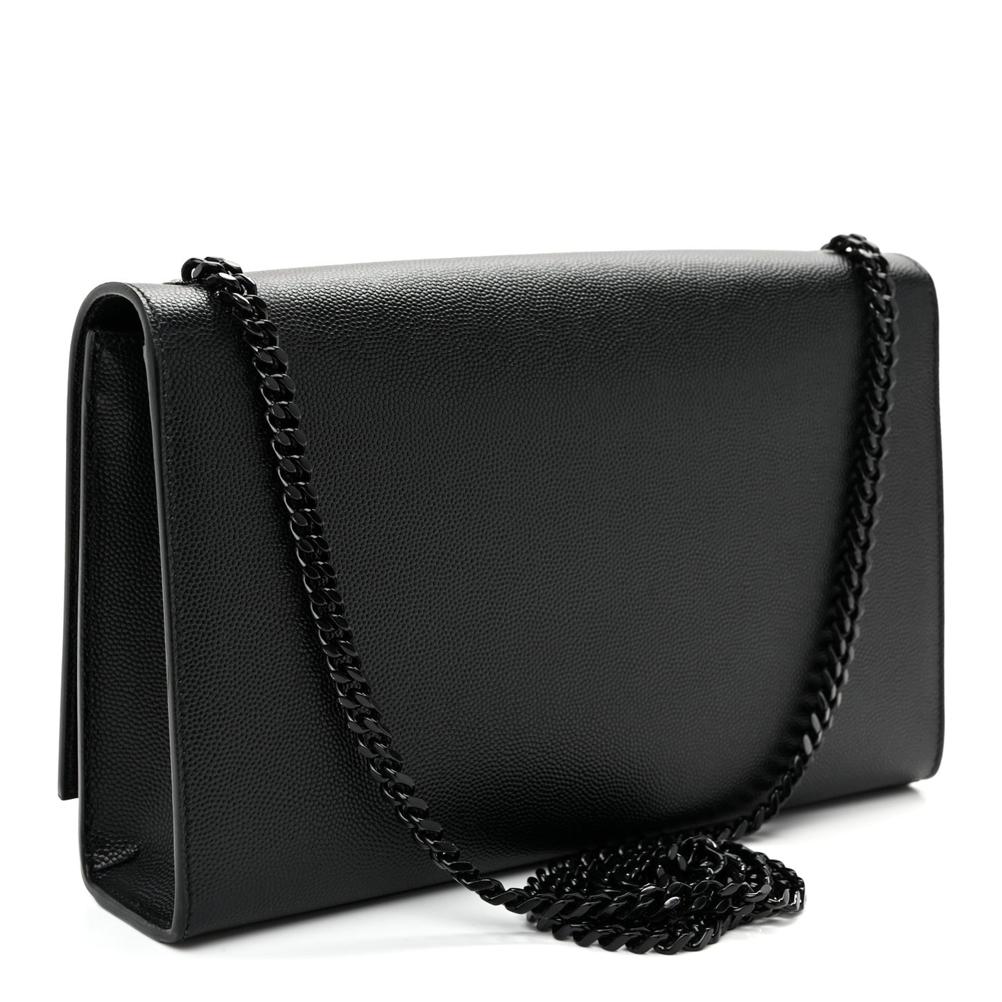 Grain De Poudre Medium Classic Monogram Monochrome Kate Satchel Black