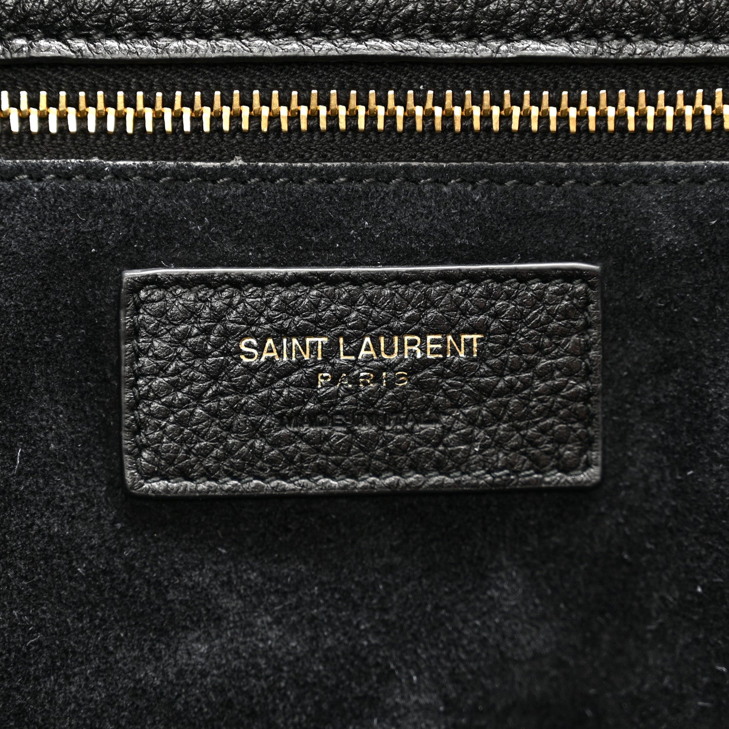 Saint Laurent Grained Deerskin Bea Tote Black 6 of 11