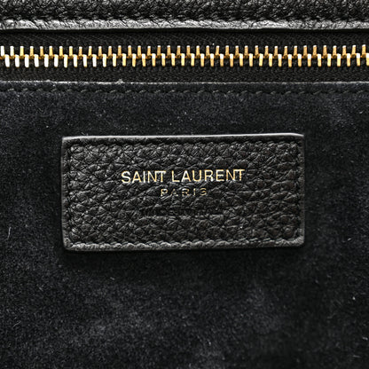 Saint Laurent Grained Deerskin Bea Tote Black 6 of 11