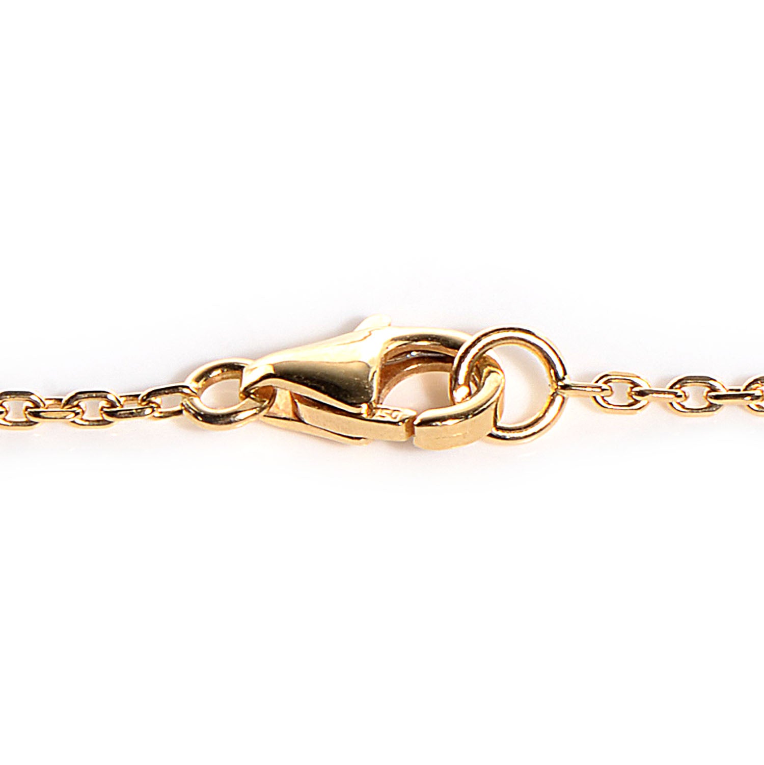 Van Cleef & Arpels 18K Yellow Gold Mother of Pearl Vintage Alhambra Pendant Necklace 4 of 7