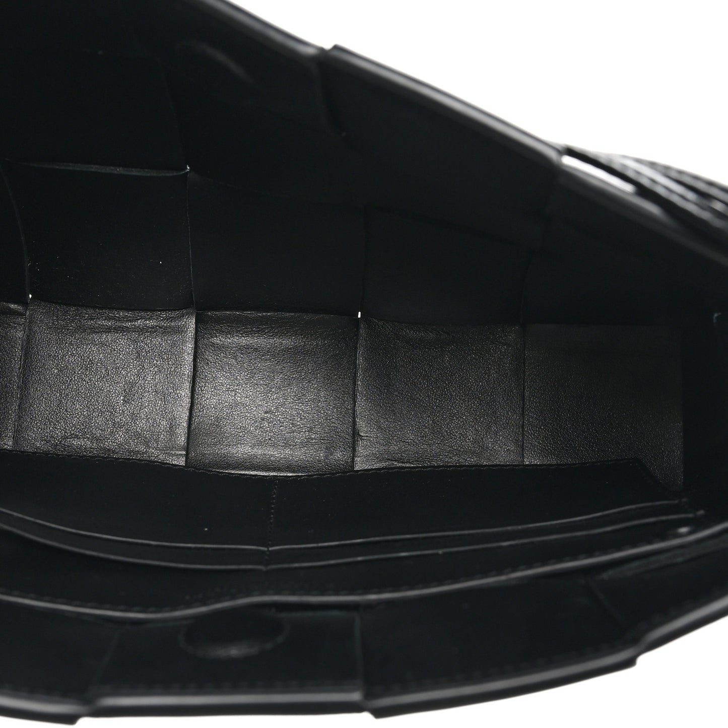 Calfskin Maxi Intrecciato Cassette Pouch On Strap Black