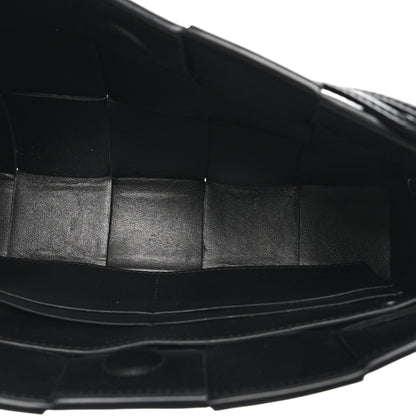 Bottega Veneta Calfskin Maxi Intrecciato Cassette Pouch On Strap Black 5 of 9