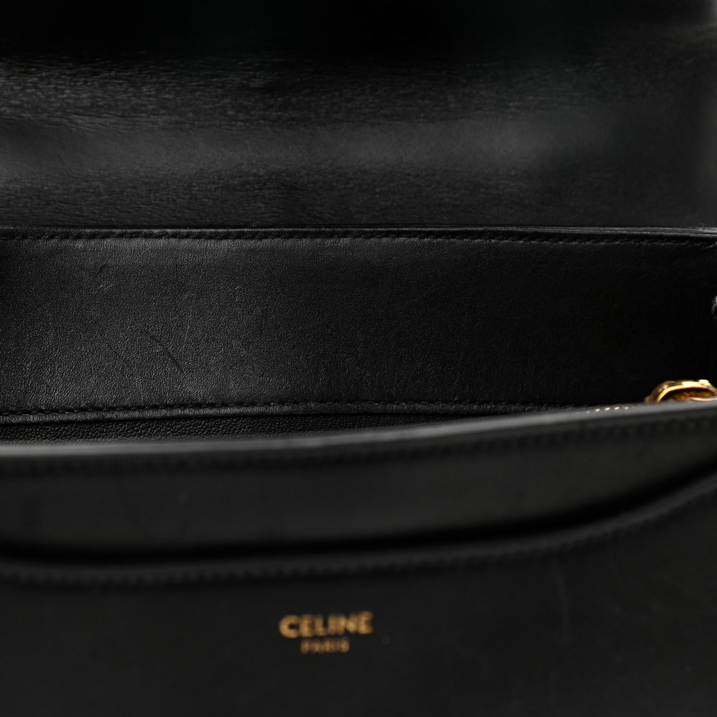 Satinated Calfskin Small 16 Top Handle Bag Black