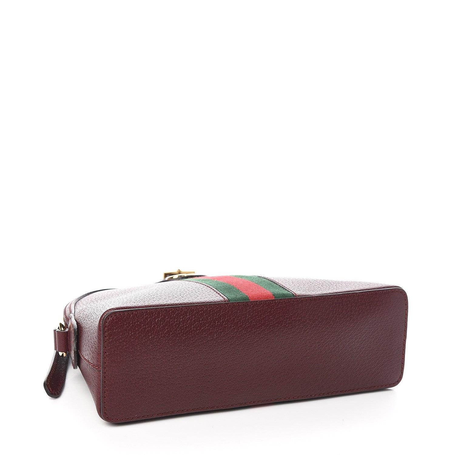 Gucci Textured Calfskin Web Small Ophidia Dome Shoulder Bag Vintage Bordeaux 4 of 10