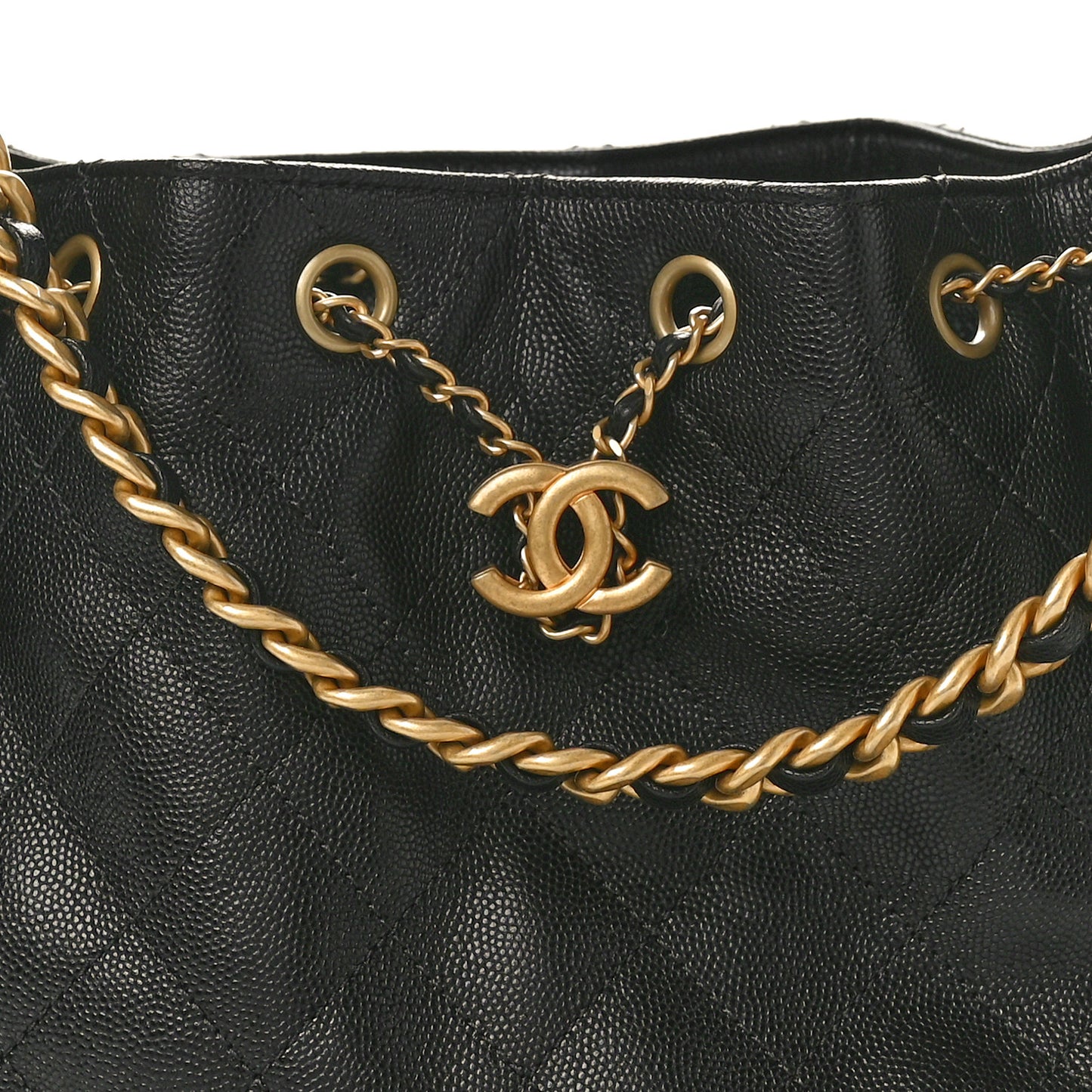 Caviar Quilted Small Chanel 25 Handbag Black