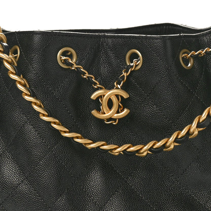 Chanel Caviar Quilted Small Chanel 25 Handbag Black 8 of 11