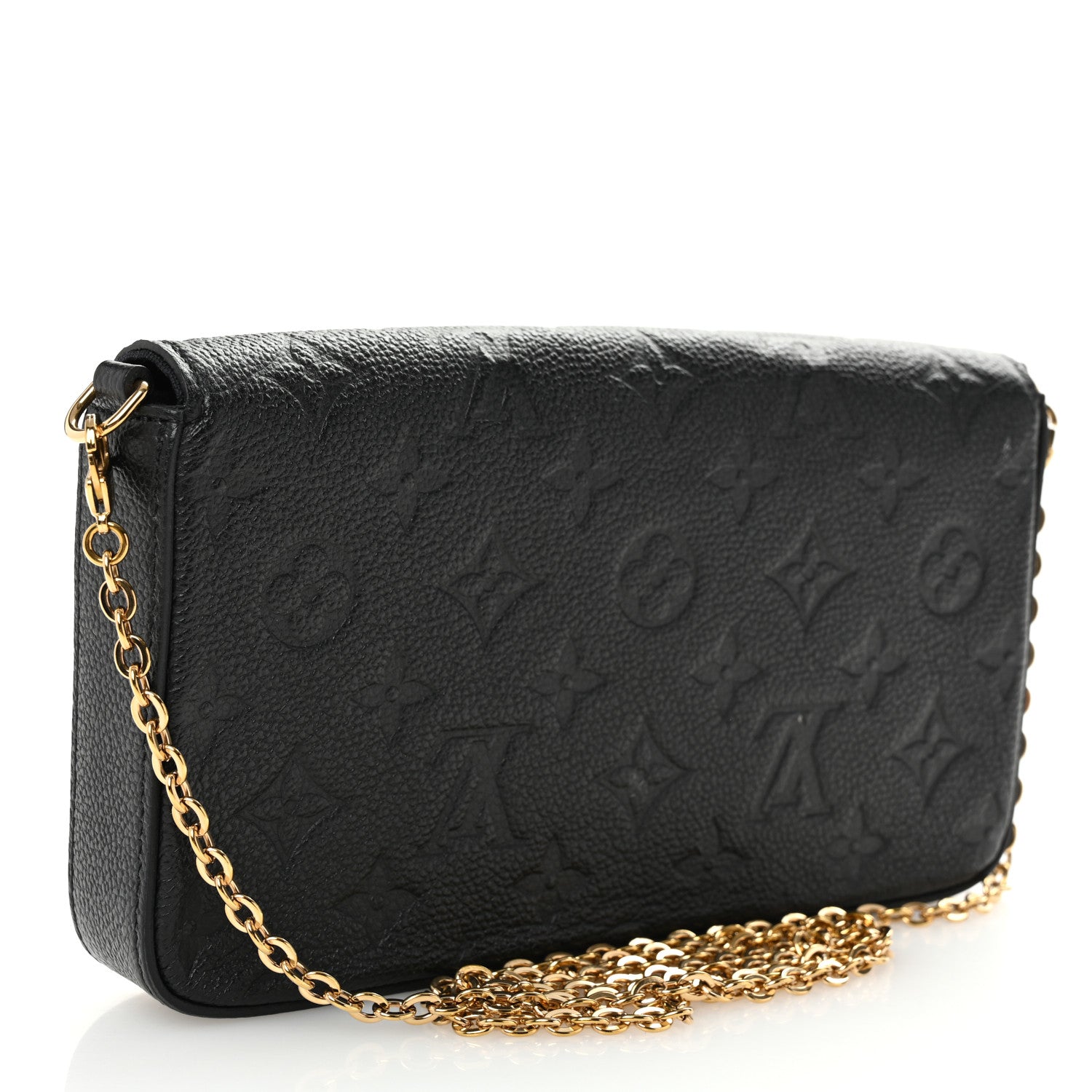 Louis Vuitton Empreinte Pochette Felicie Chain Wallet Black 4 of 12