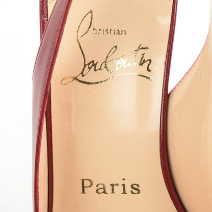 Christian Louboutin Kid Apostrophy Sling 70 Pumps Red 37 7 of 7