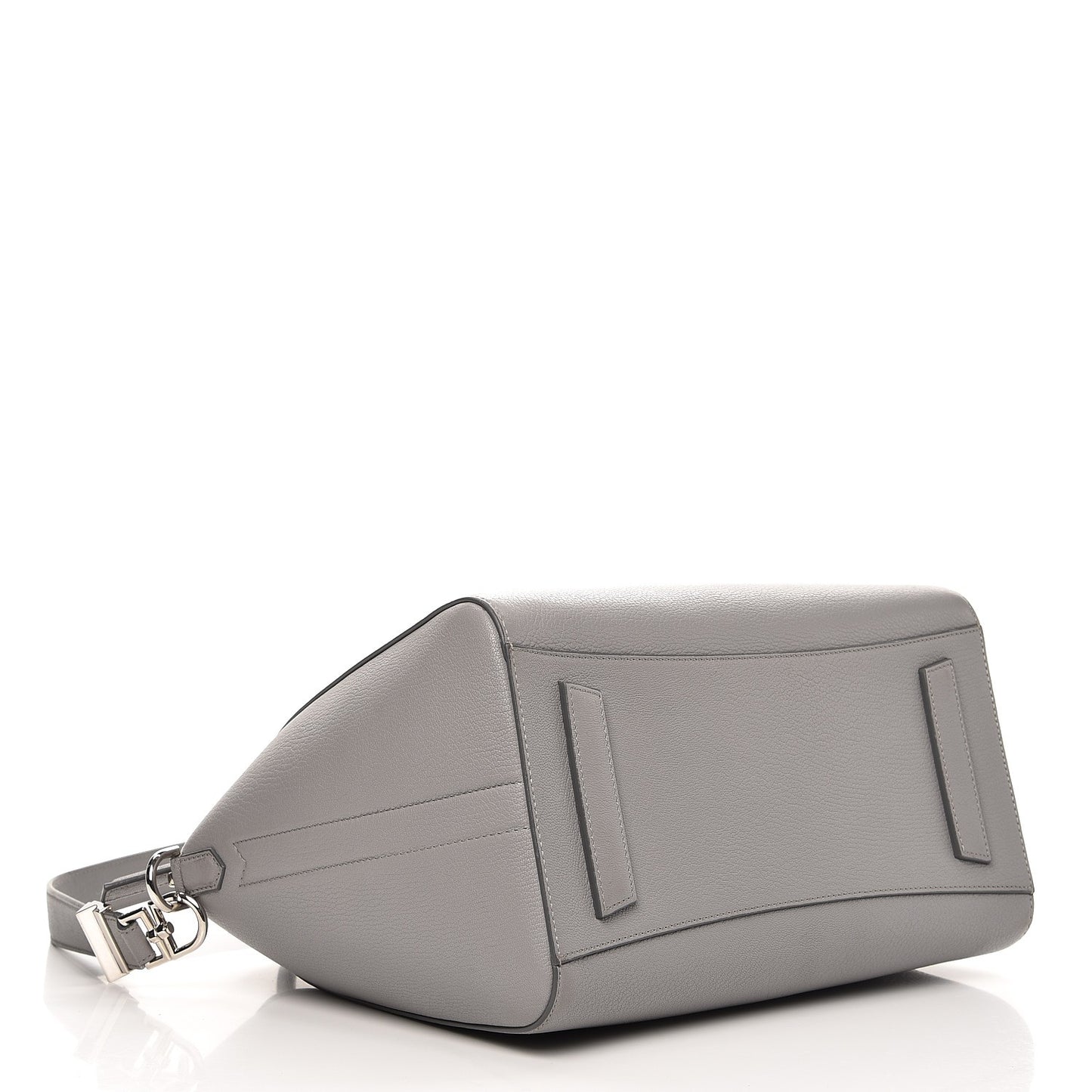 Sugar Goatskin Medium Antigona Pearl Grey