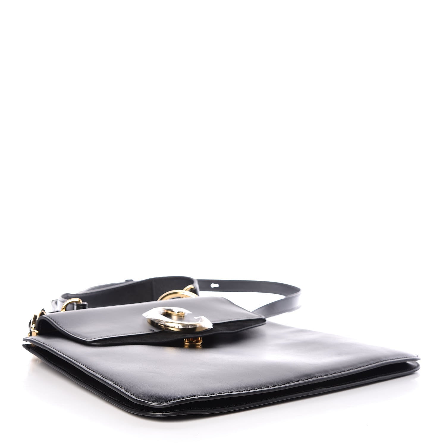 Chloe Calfskin Medium C Shoulder Bag Black 4 of 13
