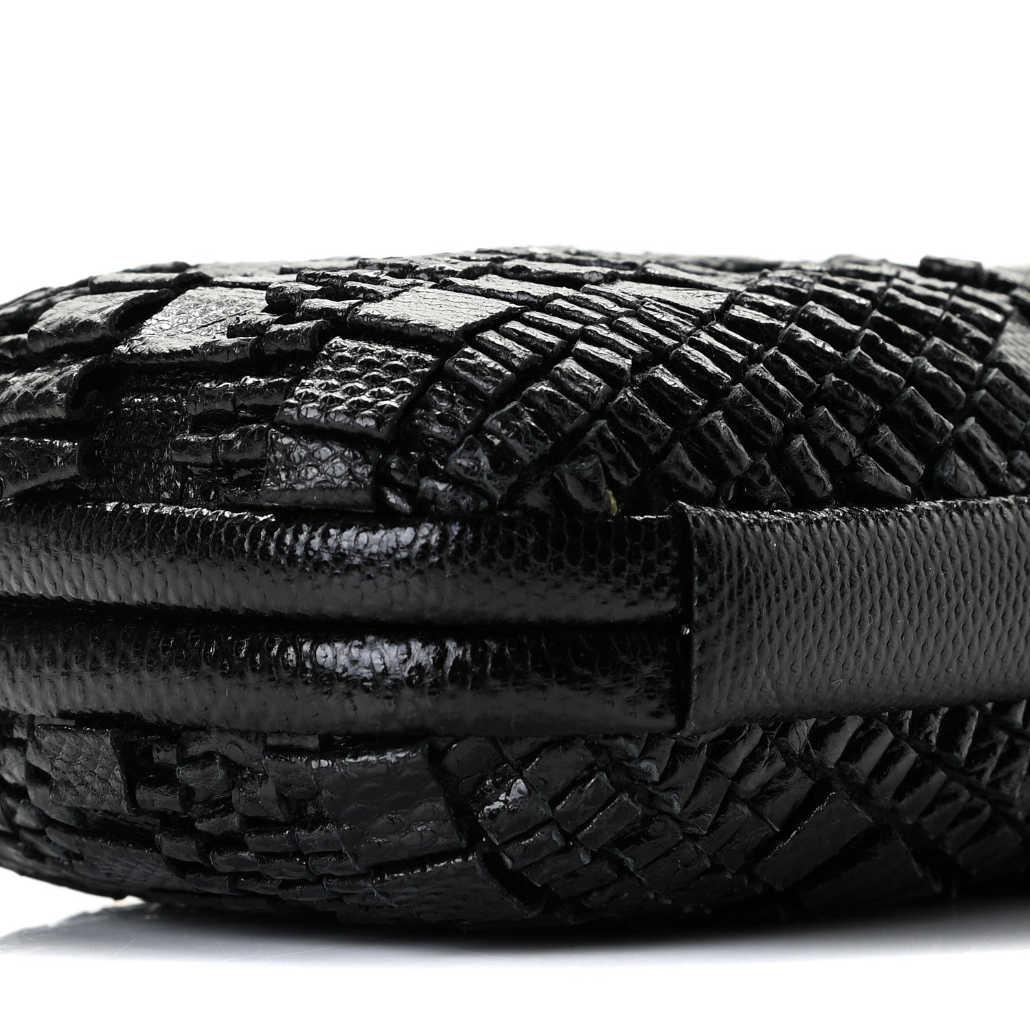 Bottega Veneta Ayers Intrecciato Karung Knot Clutch Black 5 of 8