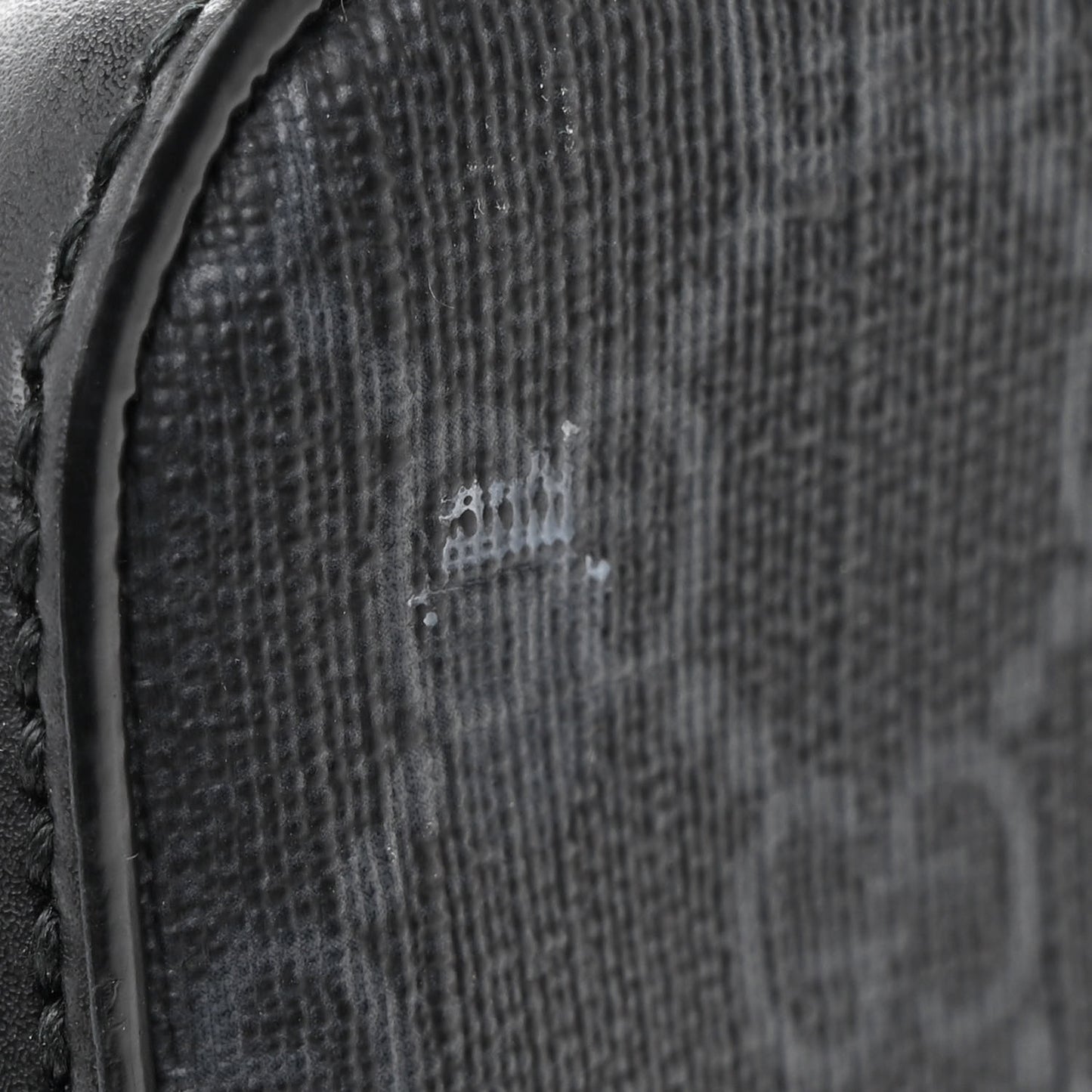 GG Supreme Monogram Appia Calfskin Web Small Camera Messenger Bag Black Grey Black Grey