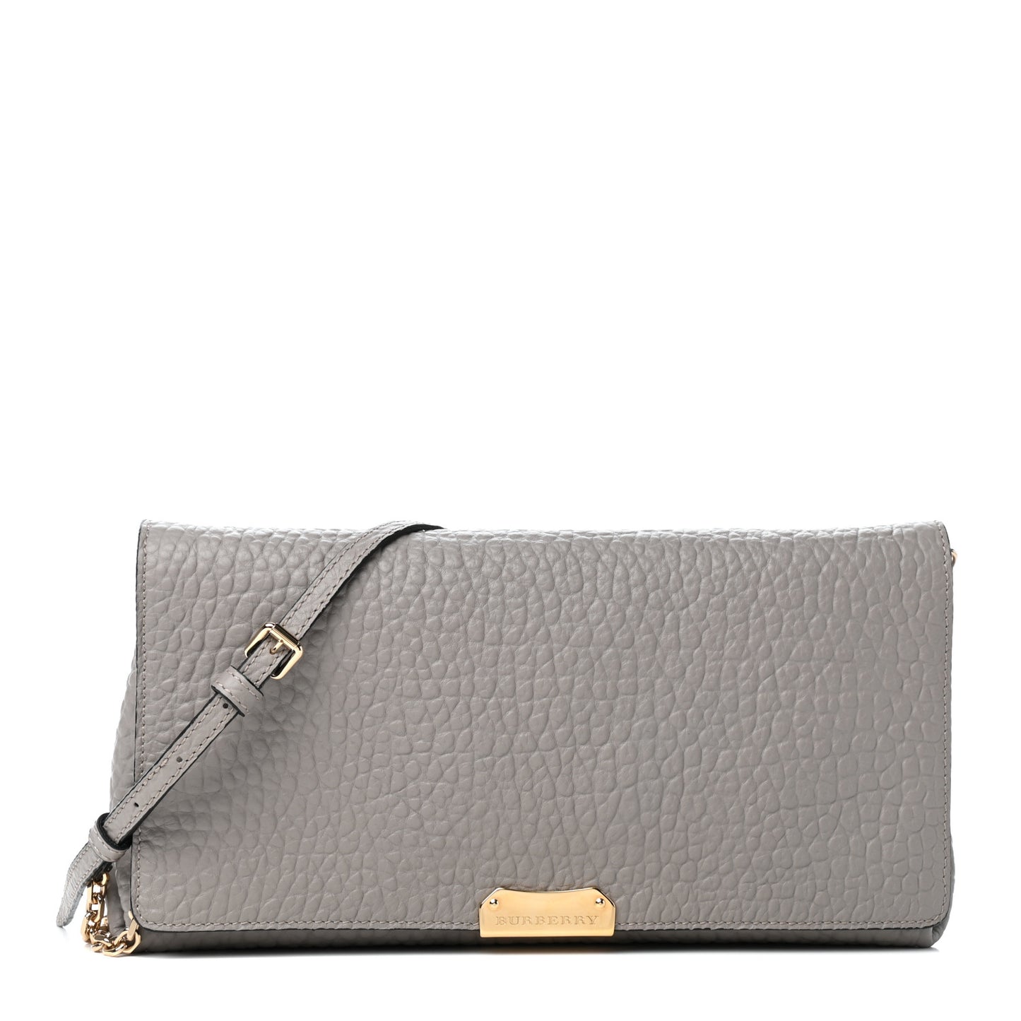 Signature Grain Medium Mildenhall Crossbody Bag Pale Grey