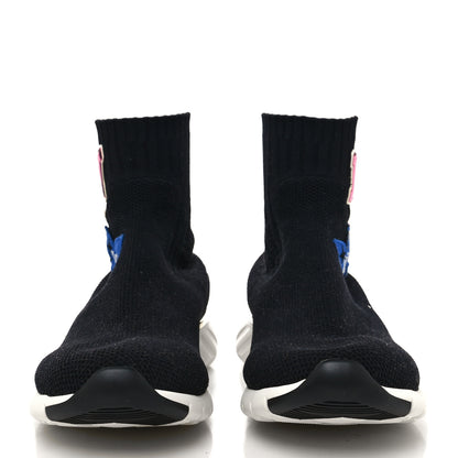 Louis Vuitton Stretch Fabric LV Black Heart Sock Sneaker 39 Black 2 of 7