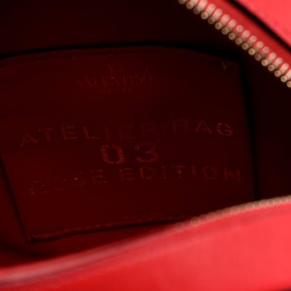 Valentino Garavani Nappa Atelier 03 Rose Edition Round Crossbody Bag Cerise 6 of 9