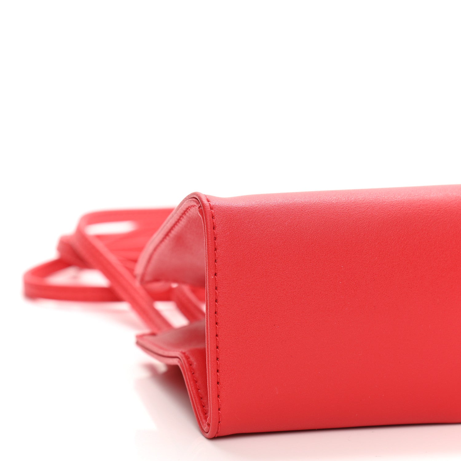 Telfar Vegan Leather Small Shopping Bag Red 6 of 7